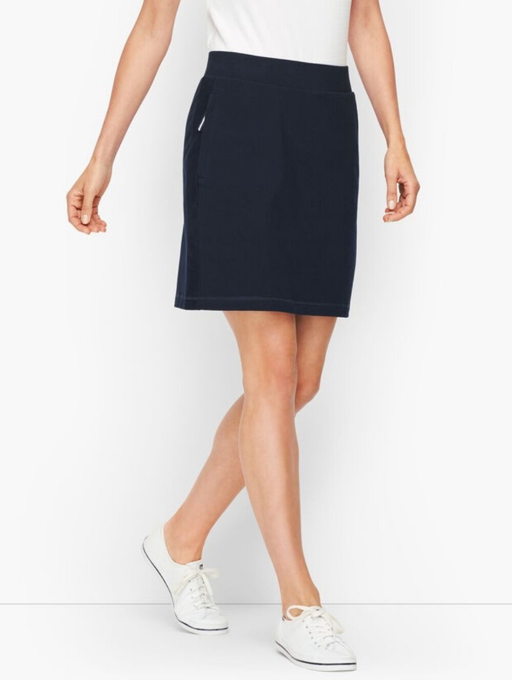 T By Talbots Everyday Yoga Skort Solid Navy